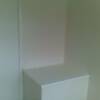 BEFORE: Above stairs custom made cupboard installation