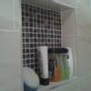 Shower shelf and tiling